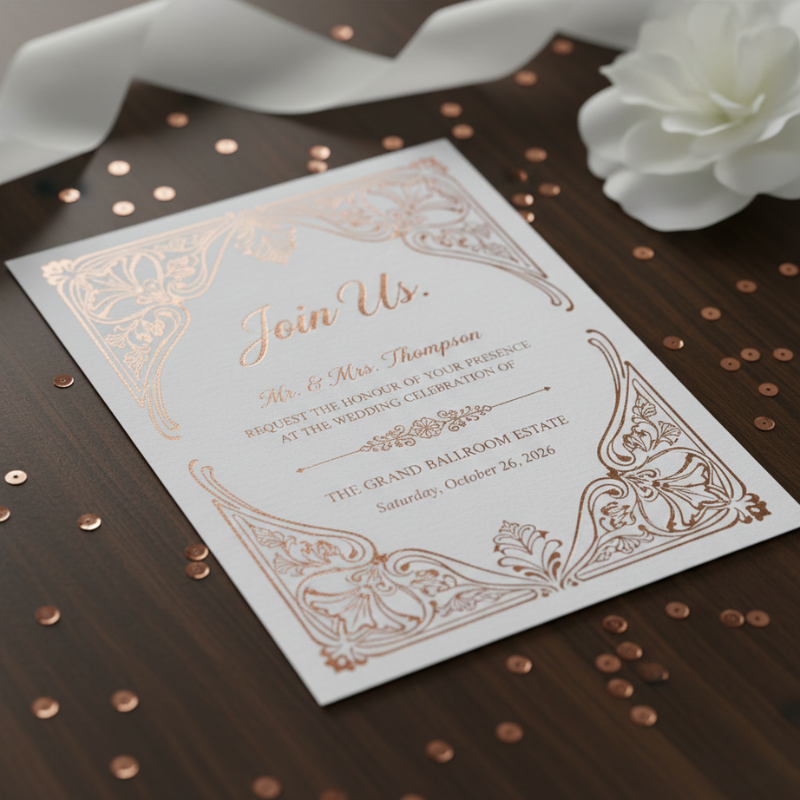 Best invitation card foil printing machine in Surat